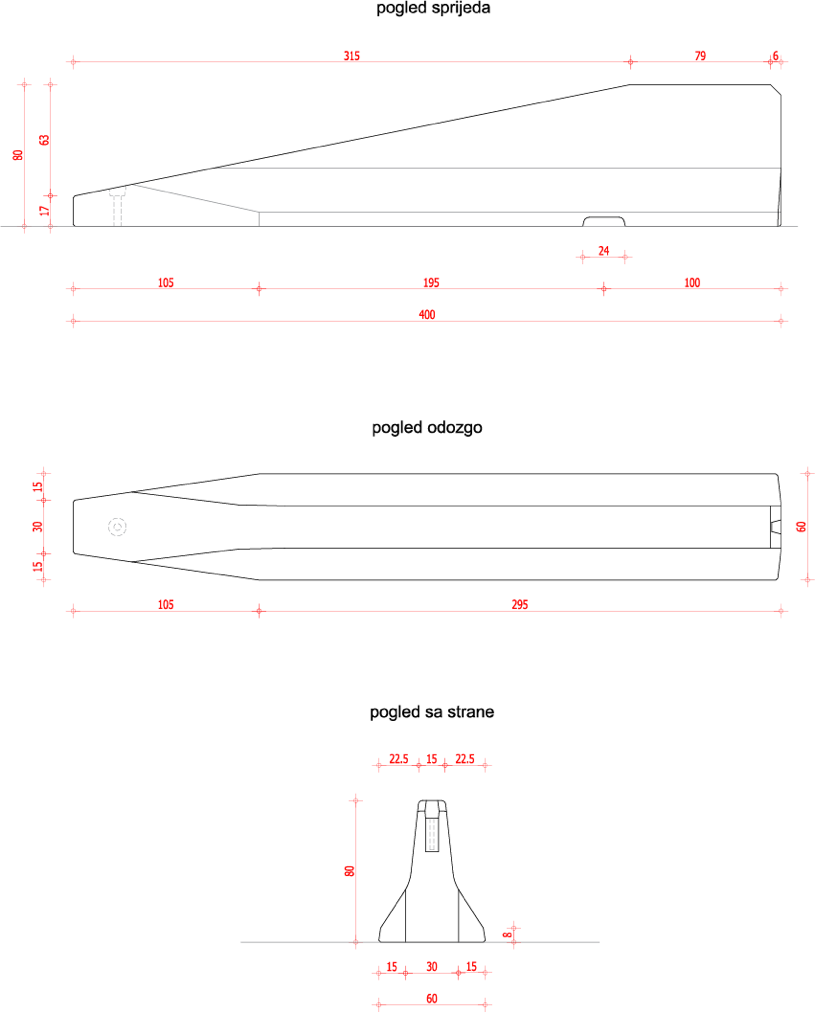 Početni element 400/60/80cm